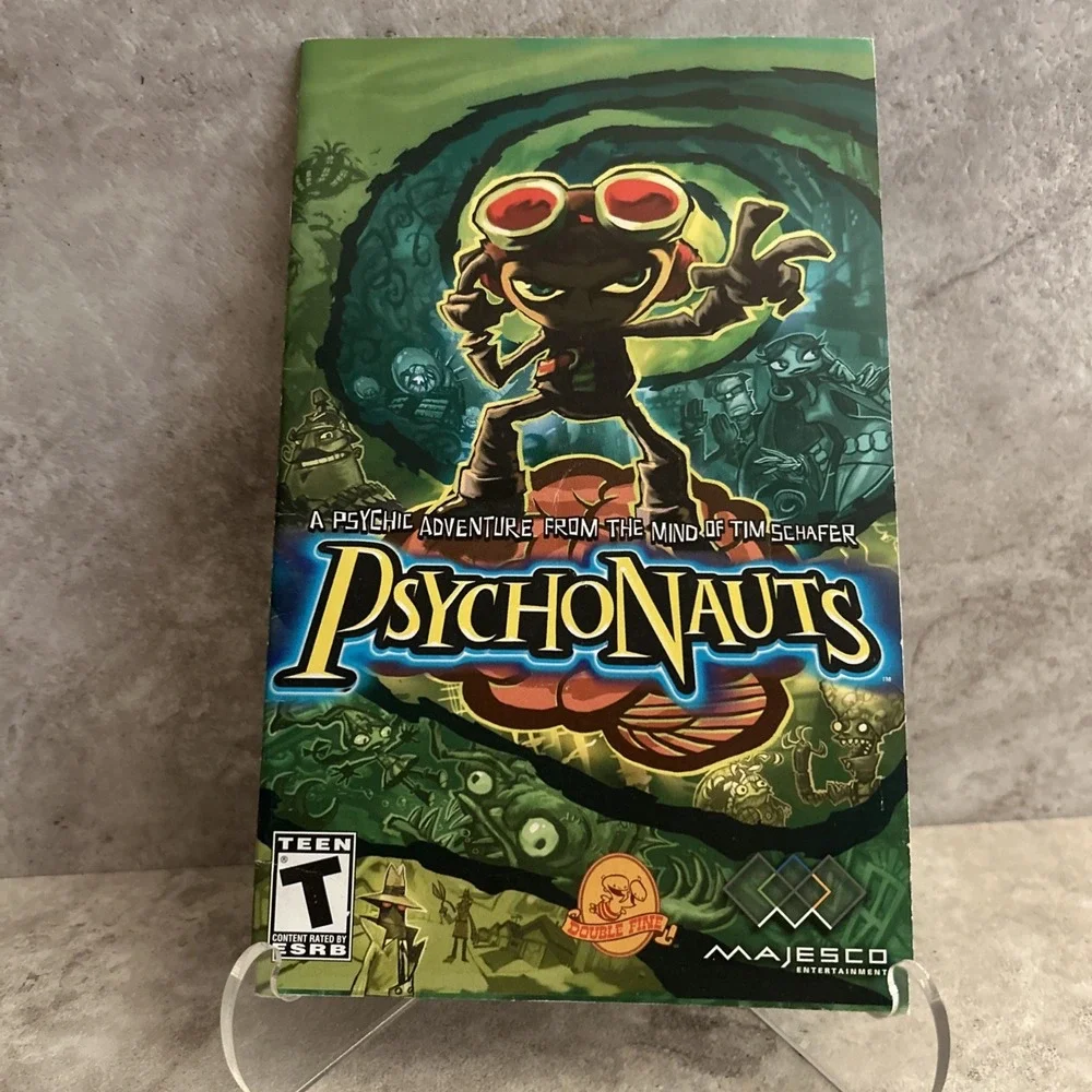 Psychonauts Microsoft Original XBOX Instruction Manual Only